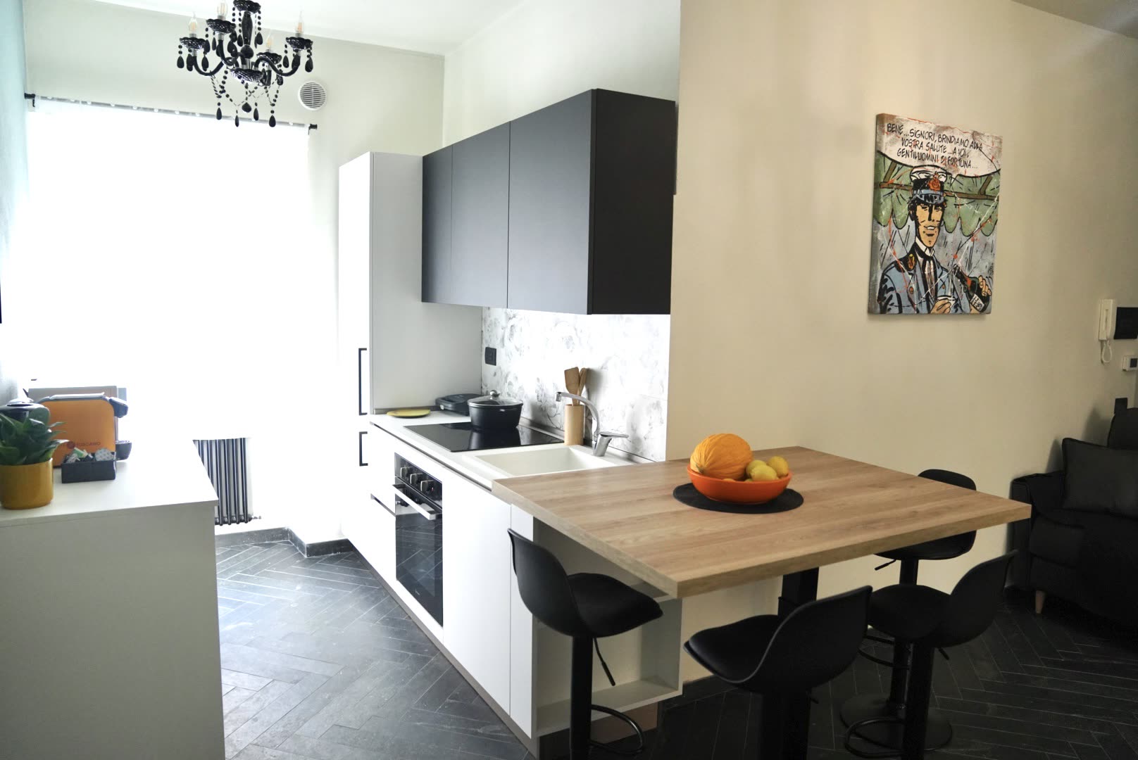 Cozy living area of the apartment